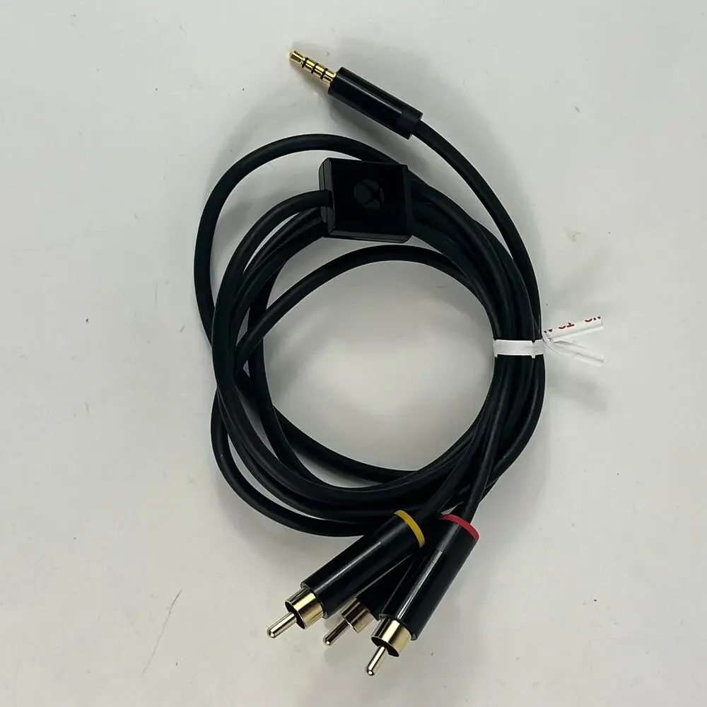 OEM Microsoft 3.5mm to RCA Composite AV Cable for Xbox 360 E X864963-002 Genuine